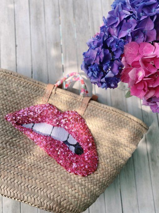 Panier BOUCHE ROSE - Grand modèle 