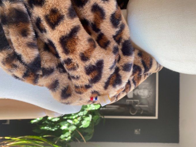 Snood double moumoute Léopard 